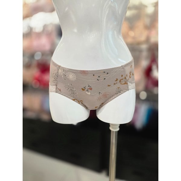 [시흥점] S 비너스 ) 플라워 나염 모달스판 부인군 레이스힙 팬티[VPA6578A-BR]