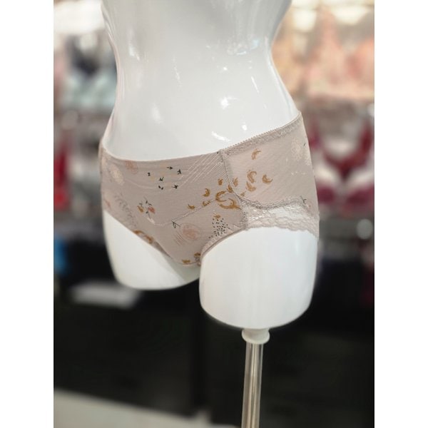 [시흥점] S 비너스 ) 플라워 나염 모달스판 부인군 레이스힙 팬티[VPA6578A-BR]