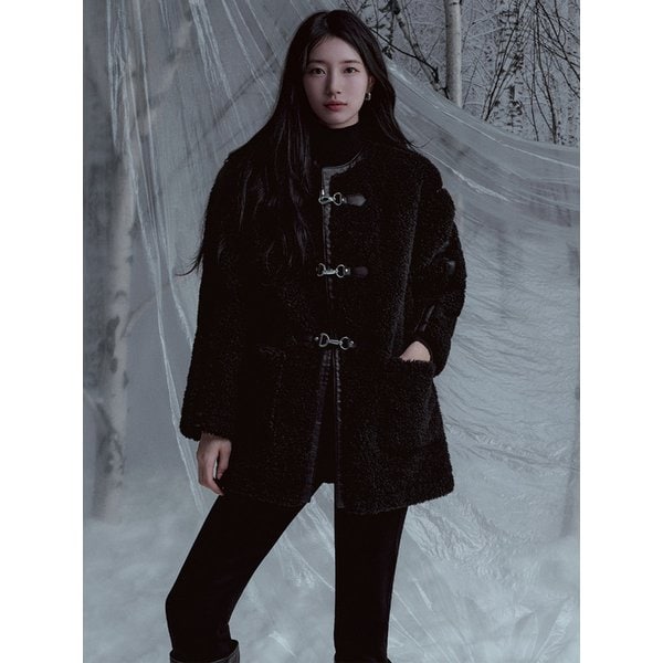 [SUZY] 워싱 블랙 기모 뉴 슬림 스트레이트 YP4D3140