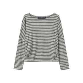 보트넥 스트라이프 긴팔 티셔츠 NQ3LW012L0_P437667970