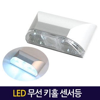  무선 Keyhole LED 센서등 / 직부등 벽부등 현관등 벽등 베란다등 복도등 전등 계단 동작감지 센서감지 건전지 [건전지증정]