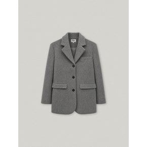 [유니 Pick]LAINE WOOL SINGLE JACKET (GRAY)
