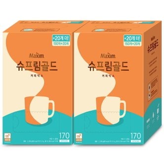  맥심 슈프림골드 커피믹스 170Tx2개