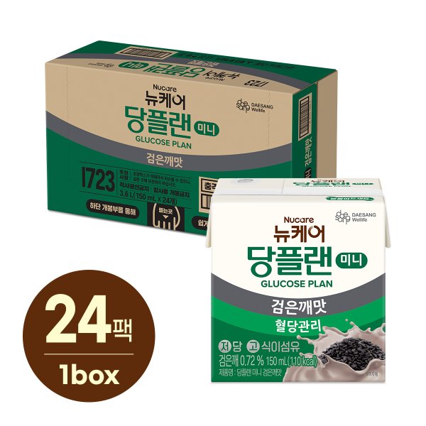 당플랜 미니 검은깨맛 150ml(24입) ,1박스