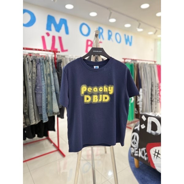 [여주점] 피치잔디자수크롭반팔,NV컬러JHZZ37508