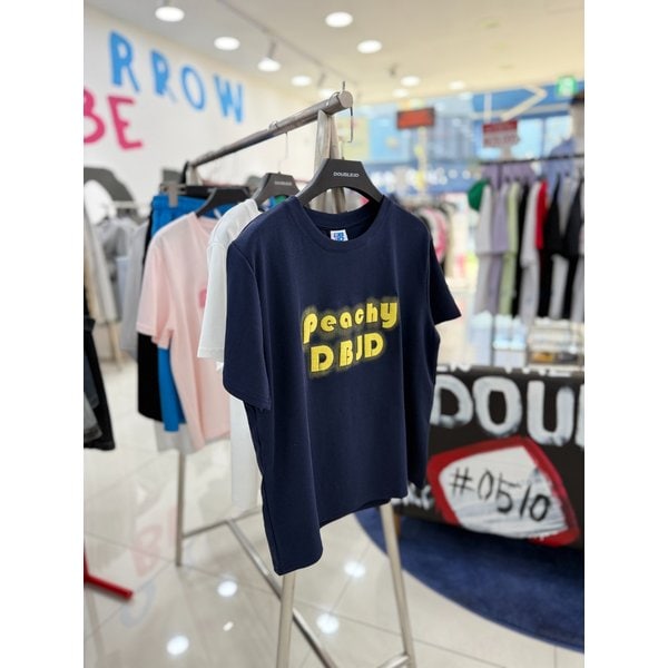 [여주점] 피치잔디자수크롭반팔,NV컬러JHZZ37508