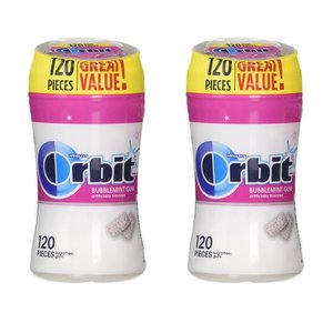  [해외직구]오비트 화이트 버블민트 무설탕 츄잉껌 120입 2팩 ORBIT White Bubblemint Sugar Free Chewing Gum