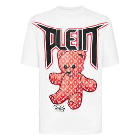 5092067 PHILIPP PLEIN T-shirt Round Neck SS Spray Effect Print Teddy Bear