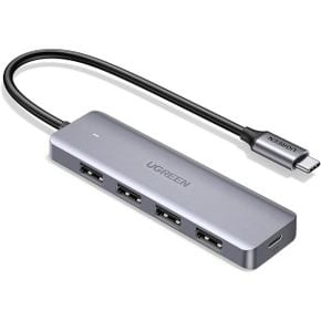 영국 유그린 허브 UGREEN USB C Hub Slim Type to 4 Port 3.0 Adapter 5Gbps HighSpeed Splitter