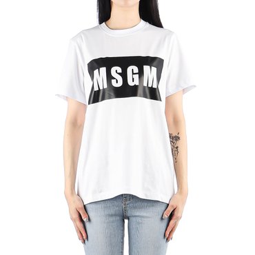 MSGM [엠에스지엠] 여성 반팔 티셔츠 (2000MDM520 200002 01)