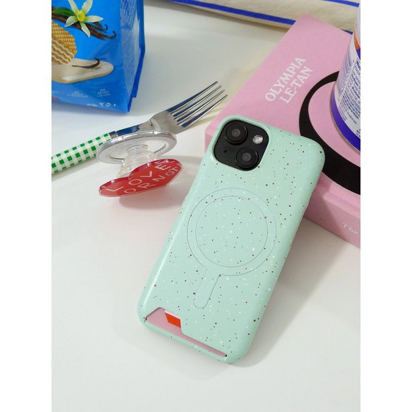 iPhone17시리즈입고[맥세이프/카드수납]Mint Choco Magsafe/Card Phonecase