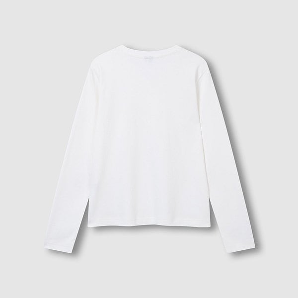 여 헤비 코튼 긴팔 티셔츠 J116101034001