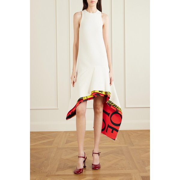 어시메트릭 레이어드 위빙 미디 원피스 46376663163050418