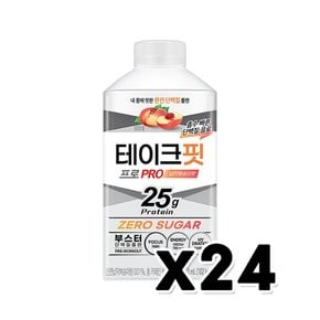 테이크핏 프로 납작복숭아 제로슈가 단백질음료 450ml x 24개