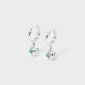 amazonite hoop earrings