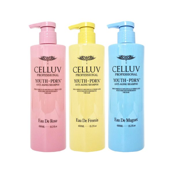 셀럽 프로페셔널 유스 PDRN 샴푸 450ml 3개 오드 뮤게 / 로즈 / 프리지아 향