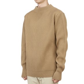 안데르센 안데르센 남성 니트 NAVY CREWNECK CAMEL