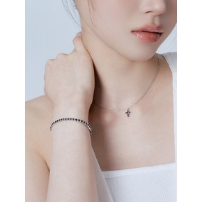 블랙 오닉스 테니스 팔찌