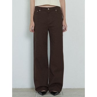 하우스오브폰드 Cigarette Span Colored Denim Jeans_Brown