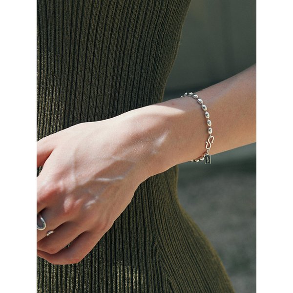 [925 silver] Huit.silver.89 / orge bracelet