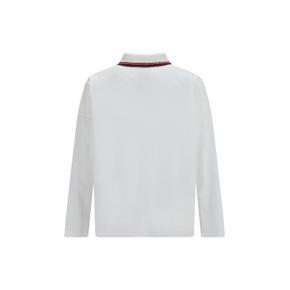 2H010010J00AU A401 WHITE Oversized long sleeve Polo