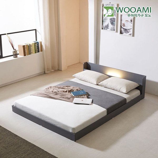 [착불] 우아미가구 모노 뉴델 저상형 퀸 침대 프레임 Q