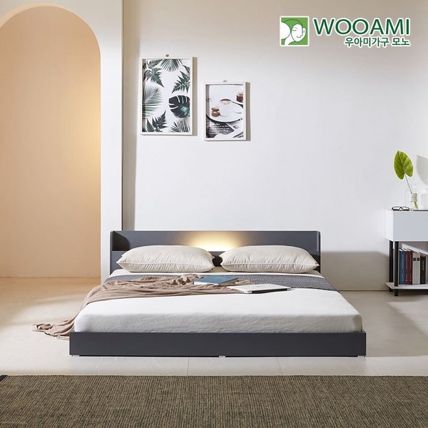 [착불] 우아미가구 모노 뉴델 저상형 퀸 침대 프레임 Q