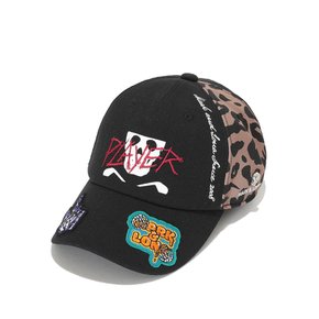 U GN GRAPHIC LOGO & LEOPARD PATCH POINT CAP (LQ3YP07U)