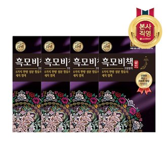 엘지생활건강 리엔 흑모비책 골드 염색약 짙은갈색 90G x4개