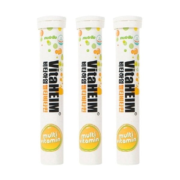 오늘출발 독일 비타하임 발포비타민 20정x3통 (60정) 종합 멀티 비타민C 영양제 아연 칼슘 마그네슘