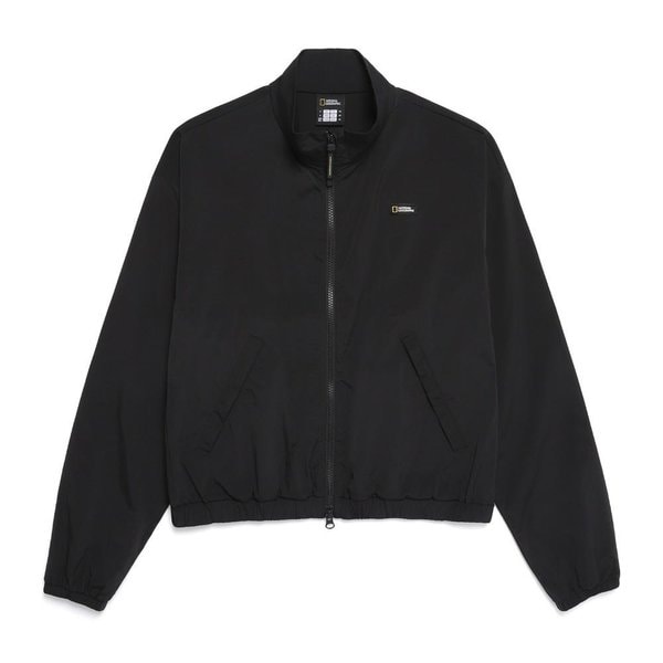 [여주점] N251WFT020 여성 실키 스트레치 스탠드넥 풀집업 블랙