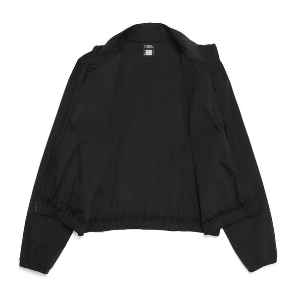 [여주점] N251WFT020 여성 실키 스트레치 스탠드넥 풀집업 블랙