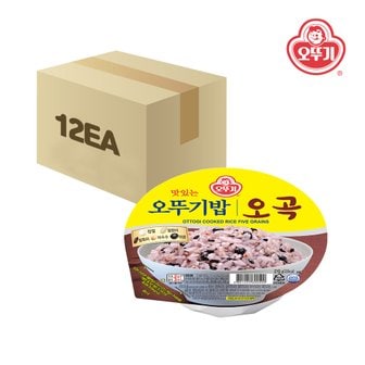 오뚜기 맛있는 오뚜기밥 오곡 210g x 12개