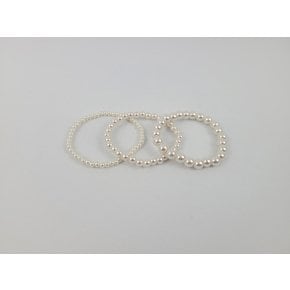 쥬얼리 팔찌 진주팔찌 4,6, 8mm 3개 세트 액세서리 2489