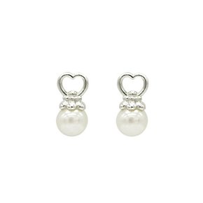 Hoilday Heart Pearl Earring