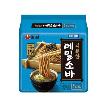  [무배] 농심 메밀소바(멀티) 127g x 4팩