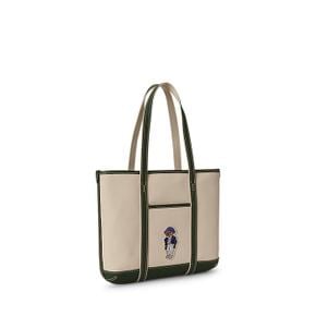 여성 폴로 베어 캔버스 스몰 쇼퍼 토트(WAPOBAG0G620535101)