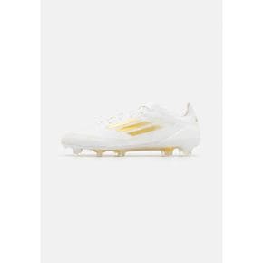 5140211 Adidas F50 PRO FIRM GROUND - Moulded stud football boots footwear white/gold metal