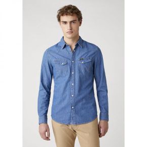 5309731 Wrangler LS WESTERN - Shirt mid stone