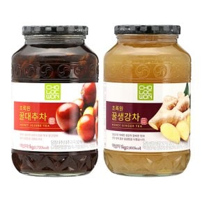 초록원 꿀대추차 1kg +꿀생강차 1kg