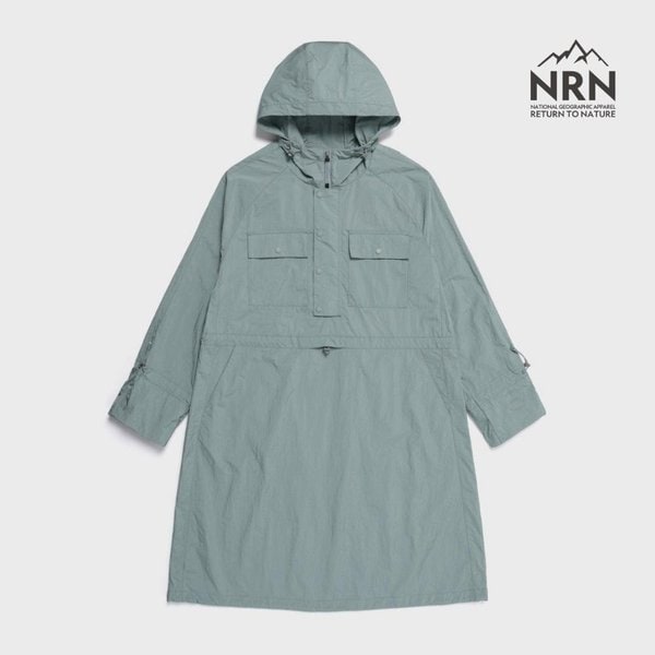 [여주점] N252WOP130 NRN 여성셔링 우븐 셋업 후드 아노락 원피스 KHAKI GREEN