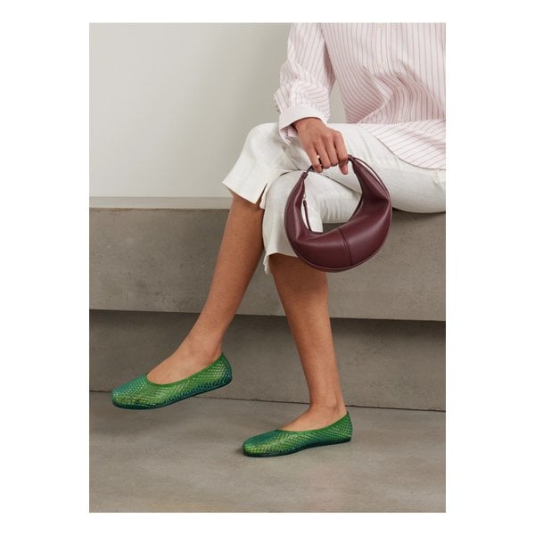 이로 Pvc 발레리나 플랫 그린 46376663162863520