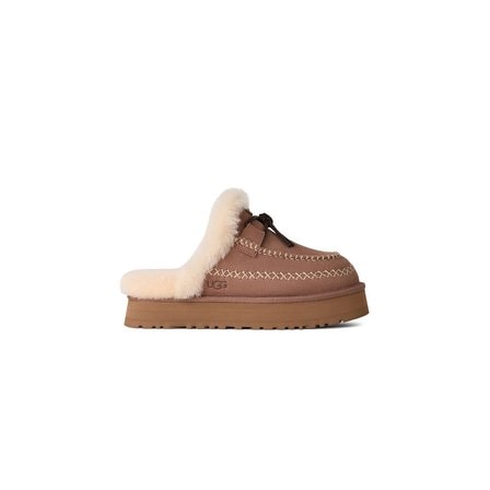 UGG [WOMEN] 양모 칼라 레더 스트링 슬리퍼 (디스케트 알파인) 1665303537000