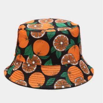 셀러허브 왕골 모자 감귤패턴 벙거지 모자 챙 모자 사계절 모자 챙넓은 모자 버킷햇 제주 (S11803565)