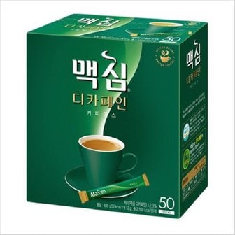 동서 맥심 디카페인 커피믹스 50T