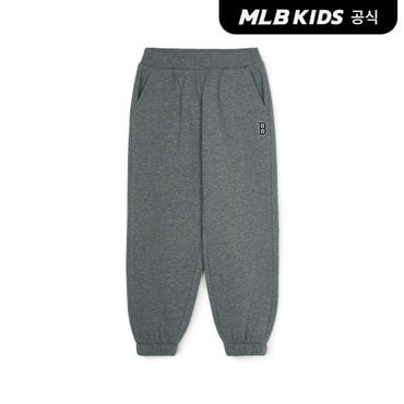 MLB키즈 (공식)24FW 베이직 스몰로고 기모 팬츠 7APTB0446-43MGS