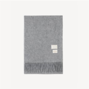 RENNYRENNIE PREMIUM PURE WOOL 100 MUFFLER [ LIGHT GRAY ] - 프리미엄 울 100 머플러 (M001LG)