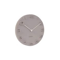  독일 칼슨 벽시계 인테리어시계 1324192 Karlsson KA5311GY Clock Chrome 브라운