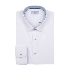 [슬림핏]착용감이 편한 CP 스트레치 흰색  긴팔슬림셔츠(RMFSL0251-WH)