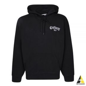 CARHARTT 칼하트 WIP Onyx Script logo-embroidered hoodie (I032865 0D2XX) (Onyx 스크립트 로